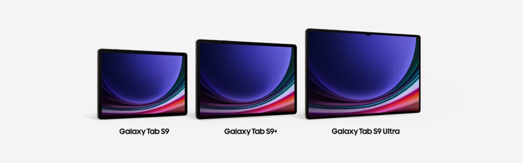 Samsung Galaxy tablets, S9 Ultra, S9+, and TabS9, from Samsung